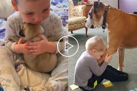 Adorable Babies Grows Up With Puppies And They Do Everything Together ? Baby and Dog videos