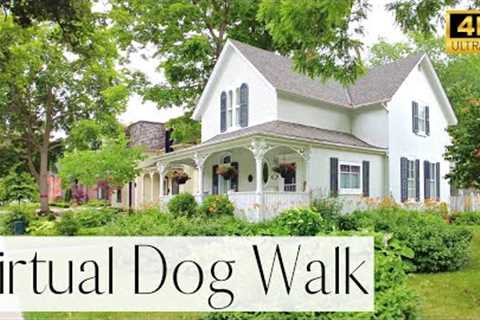 4K VIRTUAL DOG WALK- Victorian Homes in an Old Canadian Village (Unionville) | TV for Dogs