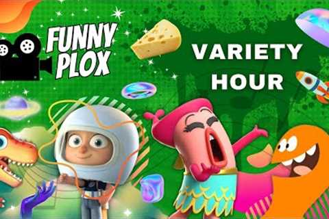 Funnyplox Kids Variety Hour #1 🪁 Best Cartoons for Kids on YouTube 🪀 Fun & Learning for Kids!