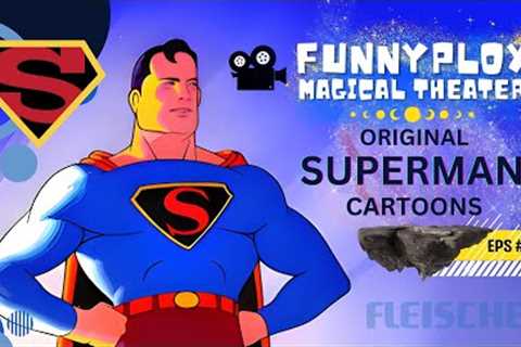 Original Superman Cartoons 🦸‍♂️ Volcanos - Episode 3 🎭 Funnyplox Magical Theater