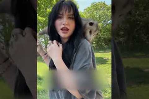 Possum Bites Woman's Shoulder During TikTok Trend