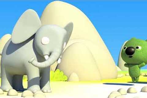 Happy Puppets  - Little Big Elephant - Cartoon Short for Toddlers and Kids