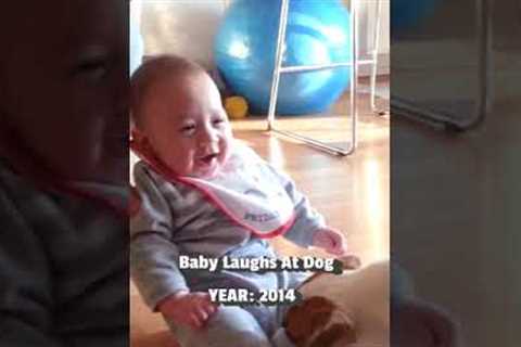 Baby Thinks Dog Is Hilarious | From The Vault