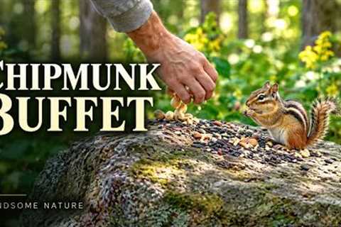 The Hand That Feeds the Chipmunks 🐿️ | A Peaceful Woodland Visit